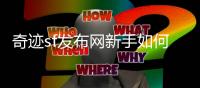 奇迹sf发布网新手如何制定成长计划实现快速崛起